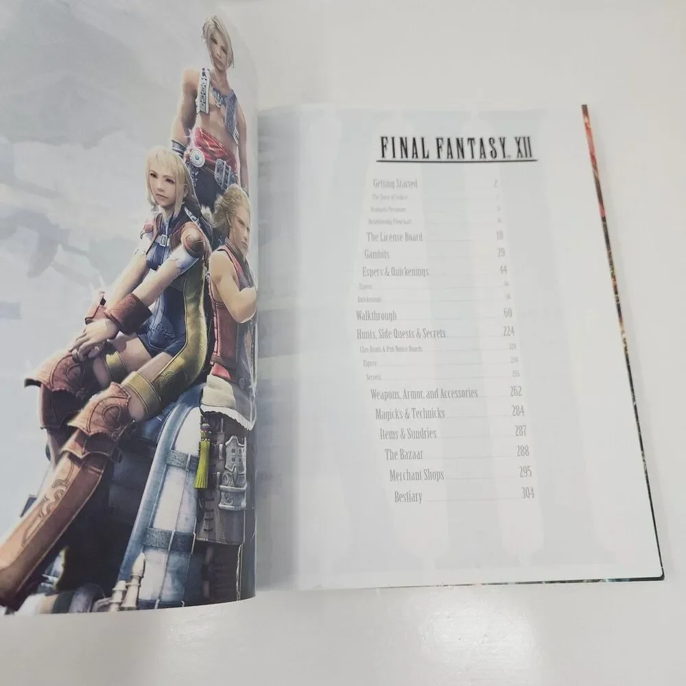 Final Fantasy XII BradyGames Strategy Guide PlayStation 2 PS2 Square Enix Book